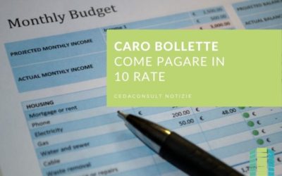 CARO BOLLETTE, COME PAGARE IN 10 RATE