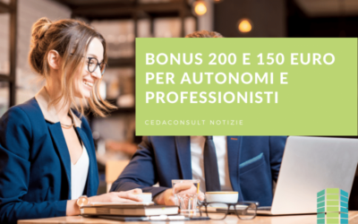 Bonus 200 e 150 euro per autonomi e professionisti: le regole per chiederlo